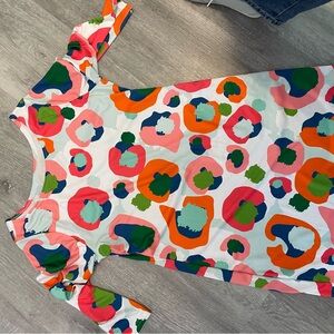 Colorful Abstract Print Dress